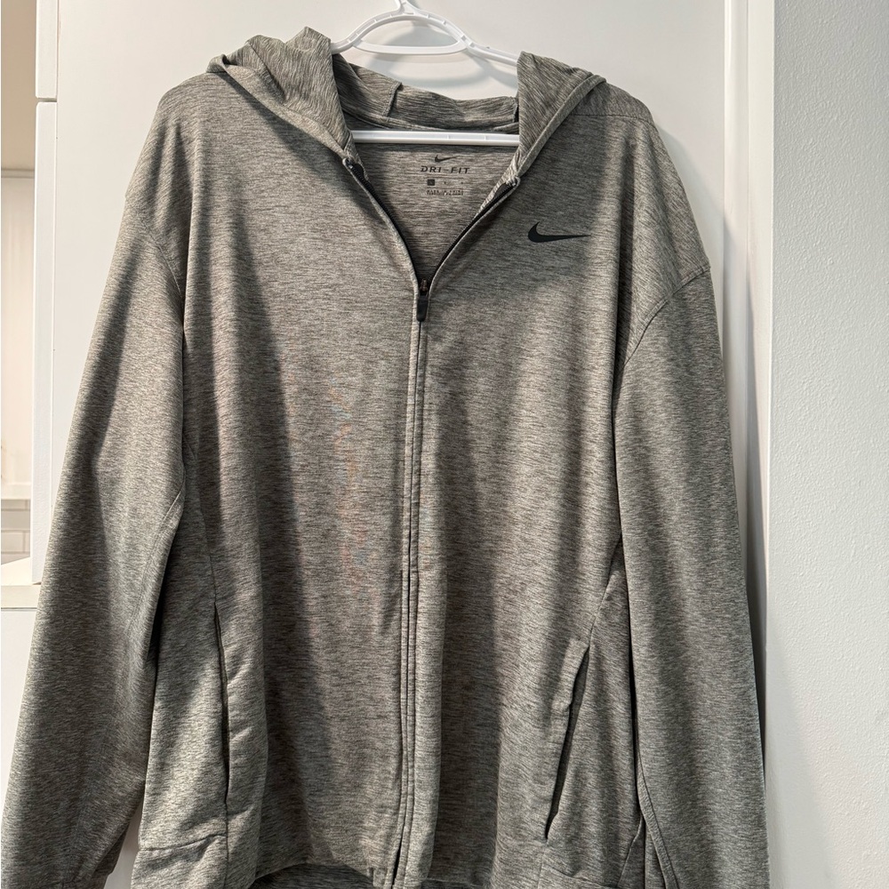 Nike Heather Gray Dri-FIT Hoodie